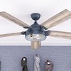 Prominence Home Octavia, 52 in. Ceiling Fan with Light & Remote Control, Sapphire Blue 51654-40